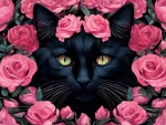 Beautiful Black Cat