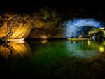 LARGEST UNDERGROUND LAKE IN EUROPE, ST LEONARDS, SWITZERLAND