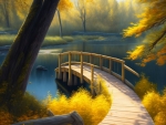 Wooden bridge