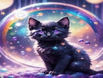 Kitten & Bubble Desktop Wallpapers Pack