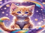 Kitten & Bubble Desktop Wallpapers Pack