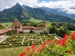 different view of the Alps from the chateau de Gruyeres