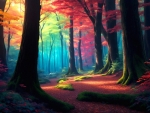 Autumn colorful forest