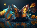 Butterflies And Flowers