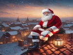 Santa On The Rooftop