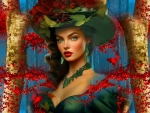 Red and Green Christmas Millinery