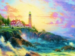 Lighthouse on the shore
