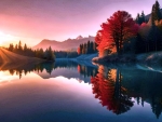 Autumn lake