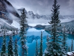 Beginning Winter At Moraine Lake, Banff NP, Alberta