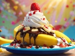 Banana Split Sundae