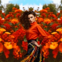 Color Block In Orange