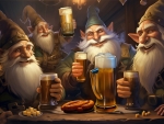 Gnomes Wishing A Happy New Year !