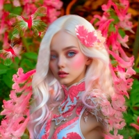 Color Block In Pink And White