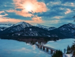 Sylvenstein Dam, Bavarian Alps