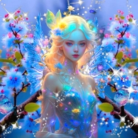 Color Block In Blue Fairy