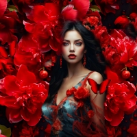 Color Block In Red Blue