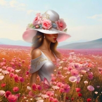 Innocent White In Spring Flowers