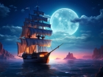 Moonlight Sailing