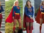 Helen Slater and Melissa Benoist as Supergirl