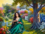Lady in the Garden