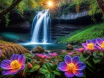 Waterfall in paradise
