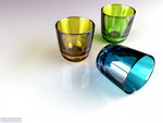 3D Glass Drinks