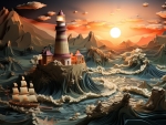 Lighthouse At The Sea