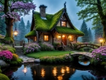 Gnome cottage in the woods