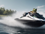 A Frog Riding A Jetski