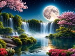 An enchanting night scene