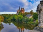 Saint George's Cathedral at The River Lahn,Germany