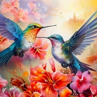 Hummingbird Love