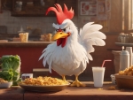 Foghorn Leghorn Working In KFC