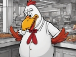 Foghorn Leghorn Working In KFC