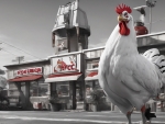Foghorn Leghorn Working In KFC