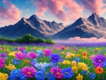 Colorful Valley Of Flowers