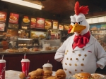 Foghorn Leghorn Working In KFC