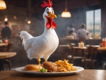 Foghorn Leghorn Working In KFC