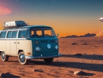 Volkswagen Kombi On The Moon