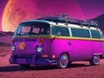 Volkswagen Kombi On The Moon
