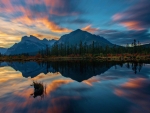 Sunset at Vermillion Lakes, Banff NP, Alberta