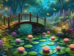 Beautiful Floral Lily Pond
