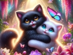 Kittens in love