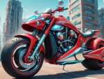Futuristic Motorcycle