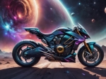 Futuristic Motorcycle