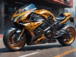 Futuristic Motorcycle