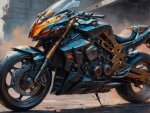 Futuristic Motorcycle