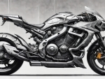 Futuristic Motorcycle