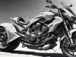 Futuristic Motorcycle