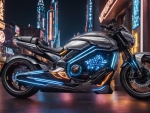 Futuristic Motorcycle